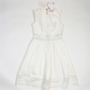 Ted Baker Dayzey dress, lace cutout, fit and flare, bateau neckline, *NWT* sz 4